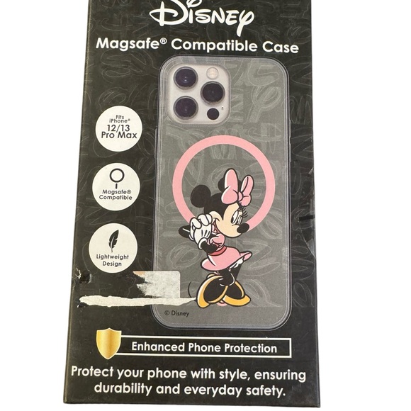 Disney Minnie Mouse iPhone 12/13 Pro Max Case - Black and Pink - Picture 2 of 2